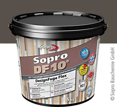Produktbild von Sopro DF 10 Fliesen 5 kg Design Fuge Fugenmasse Fugenmörtel 1-10mm ebenholz-62