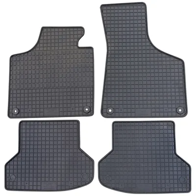 Produktbild von für Audi A3 ab 05/2003-08/2012 Passform Fußmatten PETEX Gummimatten 4-teilig schwarz Allwettermatten Gummifußmatten