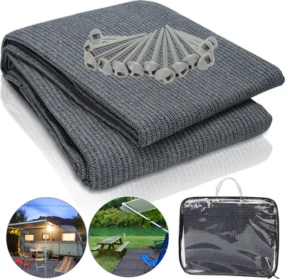Produktbild von EINFEBEN Markýza koberec kempinkové vybavení Voděodolný kempinkový koberec Podlaha stanu Venkovní stanová plachta Piknikový kryt Podložka pod stan Karavan 250x400CM