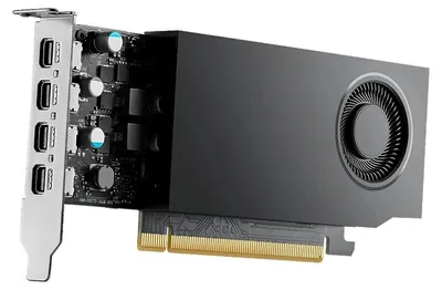 Obrázok produktu pre PNY VCNRTXA400-PL, RTX A400, 4 GB, GDDR6, 64 bit, 5120 x 2880 px, PCI Express x8 4.0