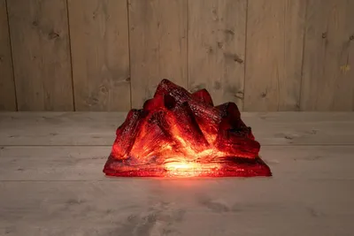 Produktbild von Weihnachtsbeleuchtung Lagerfeuer IP44 Außen schwarz mit Zeitschaltuhr 29x18x14cm