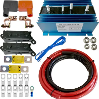 Produktbild von Zweitbatterieset | Trenndiode 6-32V 120A | 3,5m 25mm² Kabel | komplett