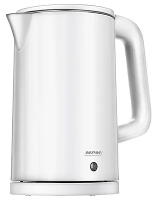 Produktbild von MPM Wasserkocher MCZ-105, Doppelwand, 1,7 l, weiß