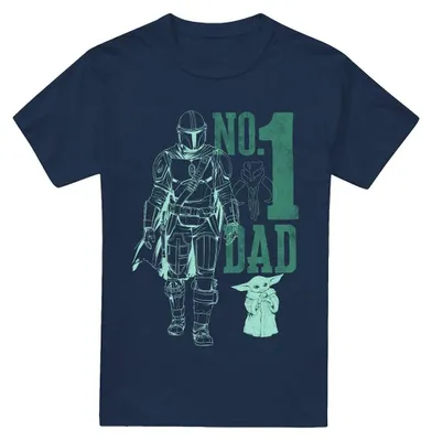 Produktbild von Star Wars: The Mandalorian - "No. 1 Dad" T-Shirt für Herren TV33925 (4XL) (Marine)