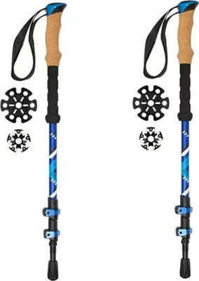 Produktbild von Wanderstöcke ABBAY 63-135 cm Verstellbar Kork/EVA Griff Powerlock-System  1 Paar