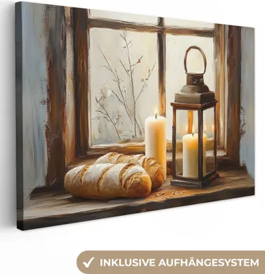 Produktbild von Leinwand Bilder 120x80 cm - Natur - Küche - Rustikal, Wandbilder, Wanddeko Wohnzimmer, Bild