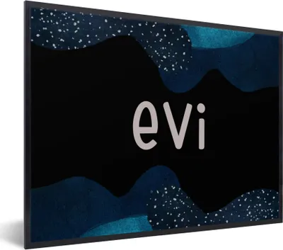 Produktbild von MuchoWow® Gerahmtes Poster Evi - Pastell - Mädchen 40x30 cm - Poster mit Schwarzem Bilderrahmen Wandposter Rahmen Foto Bilder - Kunstposter - Wanddekorationen