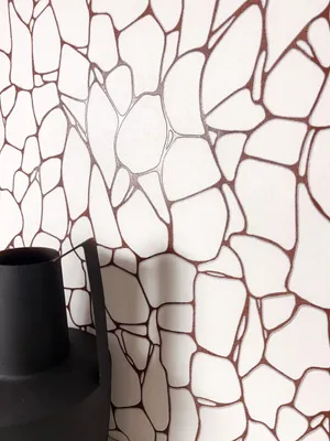Produktbild von NEWROOM Tapete Weiß Vliestapete Stein - Steintapete Modern Rot  Fliesen Mosaik Steinoptik 3D Optik Fliesentapete