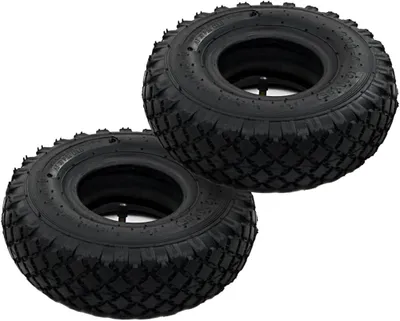 Productafbeelding van Set van 2 luchtbanden en 2 binnenbanden 3,00-4, 260 x 85 mm voor steekwagen