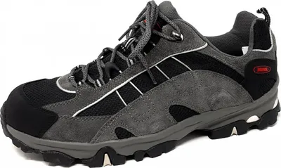 A single hiking shoe is shown against a white background.