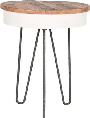 Productafbeelding van LABEL51 Hoektafel Saria, 44x53 cm, wit