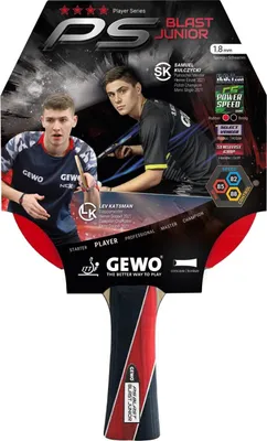 Produktbild von GEWO Tischtennisschläger Junior PS Blast – Profi TT Schläger für Jugendliche, ITTF