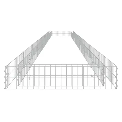 Obrázek produktu pro Maison Exclusive - Gabionový vyvýšený záhon pozinkovaná ocel 800 x 100 x 20 cm