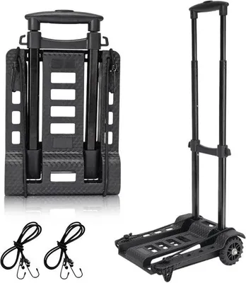 Image de Chariot de manutention en aluminium avec 2 sangles élastiques - portable - capacité de charge de 50 kg