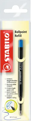 Produktbild von Kugelschreiber - Großraummine - STABILO Ballpoint Refill - 10er Pack - blau