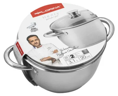 Zdjęcie produktu dla Garnek nierdzewny Henry indukcja 20CM 3,1L Florina