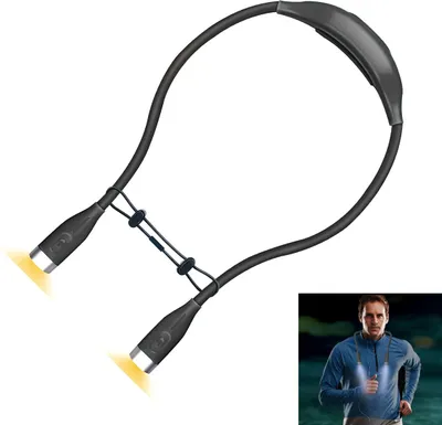 Produktbild von LED Hals Leselampe,Leselampe Hals,Leselampe Bett,Aufladbare Buchlampe,Nachtfahrlicht für Lesen Stricken Häkeln Nähen Campen Reparieren
