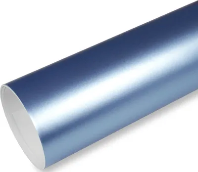 Produktbild von (14,8€/m²) Rapid Teck® Premium Color Shift Chrom Satin Matt Blau Autofolie 152 cm Breite Laufmeterware selbstklebende Folie mit Luftkanälen Auto Folie Farbwechsel Folie