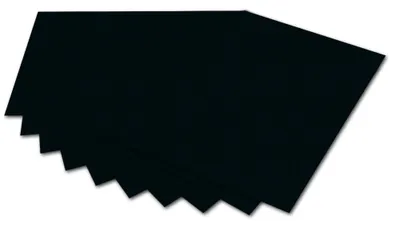 Produktbild von #10xfolia Fotokarton, (B)500 x (H)700 mm, 300 g/qm, schwarz