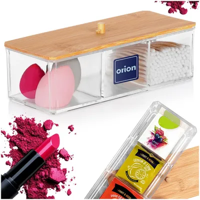 Zdjęcie produktu dla Organizer na kosmetyki do makijażu Orion do przechowywania biżuterii i kosmetyków WHITNEY 23,5x10x8,5 cm