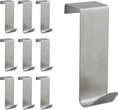 Produktbild von 10er-Pack Türhaken aus Edelstahl