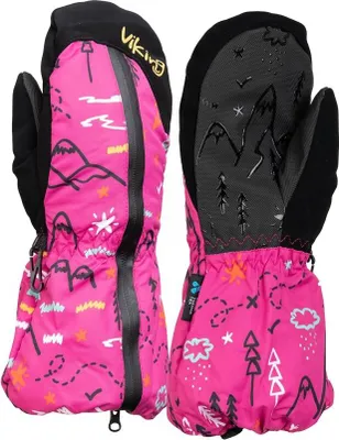 Image de Gants pour enfants Viking Snoppy, taille M, couleur rose