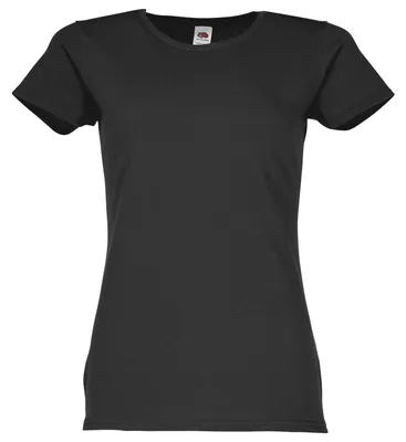 Produktbild von Fruit of the Loom Ladies Iconic 150 T-Shirt Farbe: schwarz Größe: M