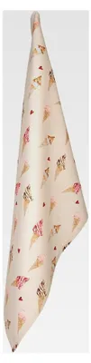Produktbild von Geschirrtuch 50 x 70 cm Beige Rosa Baumwolle Rechteckig Eis Küchentuch
