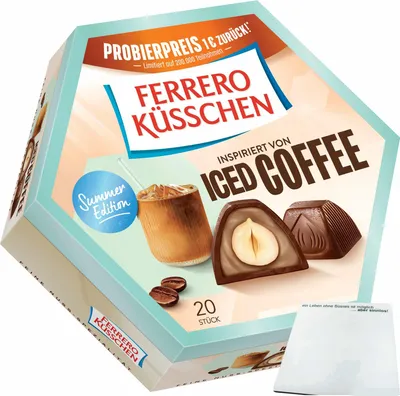 Produktbild von Küsschen Küsschen Iced Coffee (190g Packung) + usy Block