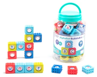 Immagine prodotto di Risorse didattiche Giocattolo per l'apprendimento dell'alfabeto BubbleBrix - l'alfabeto