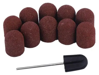 Immagine prodotto di Nagel: Testine abrasive da 13 mm, grana grossa, confezione da 10 pezzi, per manicure e pedicure