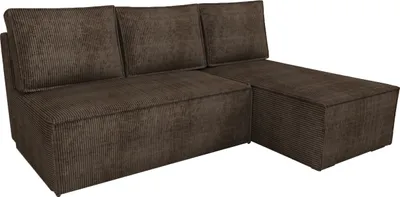 Produktbild von BroMARKT Ecksofa mit Schlaffunktion Hector Braun Cord Rechts