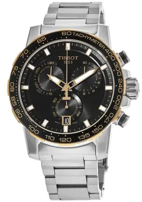 Obrázek produktu pro Tissot Supersport Chrono s černým ciferníkem z nerezové oceli