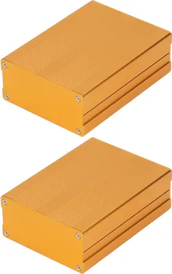 Obrázek produktu pro Elektronický projekt Box Split Type Povrchové pískování Oxidace hliníkové slitiny Power Junction Case Golden
