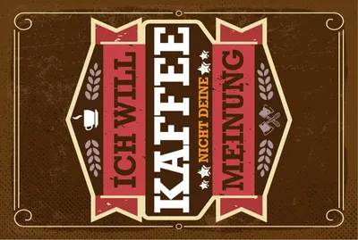 Produktbild von vianmo Blechschild 18x12 cm Ich will Kaffee nicht deine Meinung