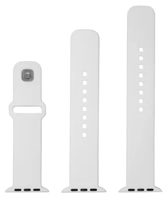 Produktbild von FIXED FIXSST2-436-WH, Uhrenarmband, Apple, Apple Watch Series 1 38mm Apple Watch Series 2 38mm Apple Watch Series 3 38mm Apple Watch..., Silikon, 1 Stück(e)