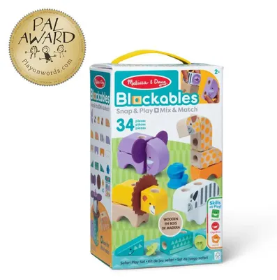 Imagen del producto de Melissa & Doug Blockables set de construcción safari juego