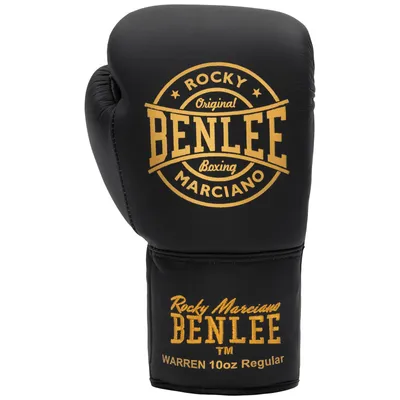 Obrázok produktu pre Kožené boxerské rukavice WARREN Black/Gold 08 oz R BENLEE