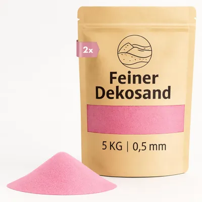 Produktbild von Deko-Sand pink 10 kg für Vasen, Gläser & Streudeko