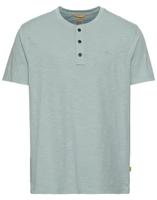 Produktbild von camel active Herren Henley T-Shirt aus Baumwolle Grün, Menswear-S