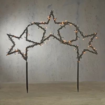 Produktbild von Luca Lighting - Weihnachtsstrahler Sterne inkl. LED mit 8 Einstellungen und Timer - Rudolph I Außenbeleuchtung - Metall - I (nicht austauschbare) LED