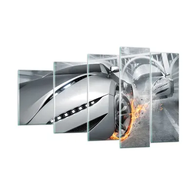 Produktbild von Bilder auf glas - Sportwagen Sport Rennen Geschwindigkeit - 100x60cm - Glasbilder - Wandbilder - Kunstdruck - Wanddekoration aus Glas - Glas Bilder - Wandbild auf Glas - GEG100x60-2650