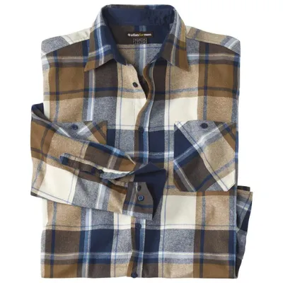Image de Atlas For Men - Chemise « Autumn » pour homme AF1425 (4XL) (bleu/marron/écru)