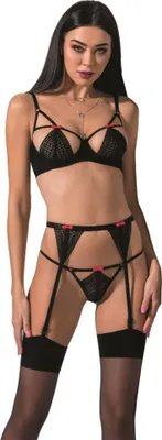 Productafbeelding van Zwarte Perdita set - maat L/XL