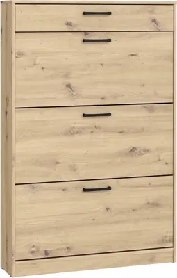 Produktbild von Schuschrank NIKO NIKD321 Schukipper 83x128x20 cm Schukommode Artisan Eiche
