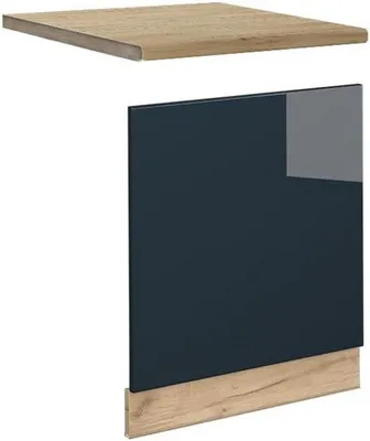 Produktbild von Famanu Küchentür Hochglanz Dunkelblau 60 cm - Für Geschirrspüler oder Schrank