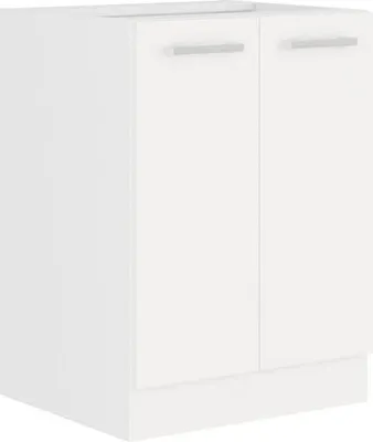 Immagine prodotto di Mobile base, 2 ante, 60 x 52 x 82 cm, finitura bianca, senza piano di lavoro