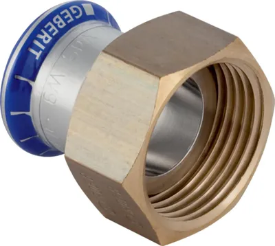 Obrázok produktu pre Geberit Mapress nerezový prechod s UeWM z mosadze, d28 mm, G 5/4, 10 ks.