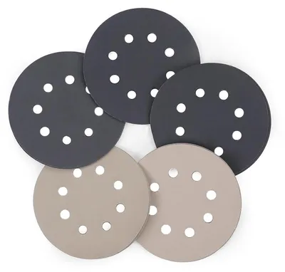 Produktbild von Schleifpapier 125mm Klett Nass Trocken 25 Stück Siliciumcarbid Körnung 1000-5000 für Exzenterschleifer Auto Metall