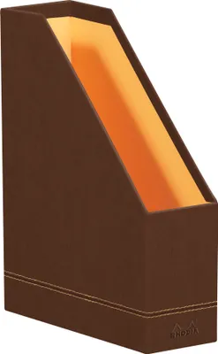 Zdjęcie produktu dla Teczka na czasopisma RHODIA 194540C, wykonana z imitacji skóry, DIN A4, brązowa